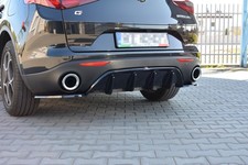 Maxton Design Heckansatz Diffusor passend f&uuml;r Alfa Romeo STELVIO schwarz Hochgla