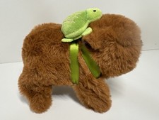 New Electric Capybara plush with Turtle backpack walking wagging moving Battery
