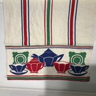 Art Deco style linen dish drying towel 16x28 no holes or tears — photo 7