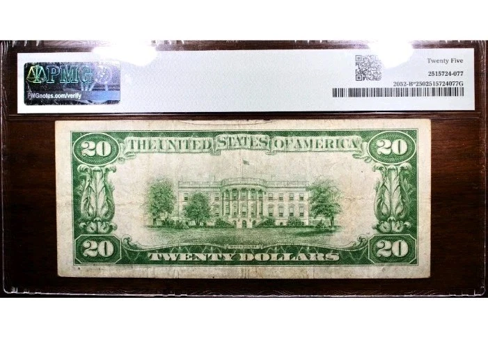 1928B $20 FRBN New York PMG VF25 Replacement Star Note FR.2052-B Only 8 Known - Image 2 of 2