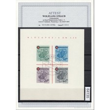 Allied Franz. Zone Rheinland Pfalz Mi. No. 42-45 Block 1 Postmarked Tested A