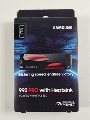 Samsung 990 PRO with Heatsink 1TB M.2 NVMe SSD MZ-V9P1T0CW - Excellent