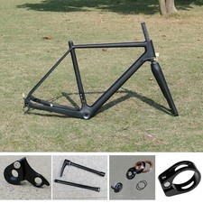 Telaio bici ciclocross carbonio opaco 49 cm, 52 cm, 54 cm, 56 cm, 58 cm forcella bicicletta