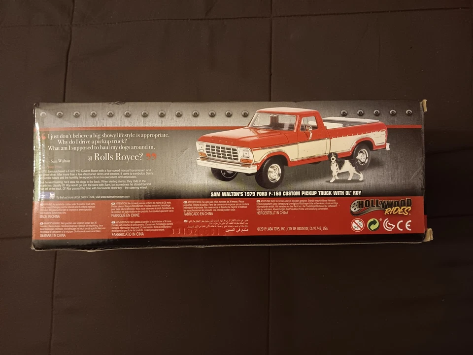 JADA 1:24 Diecast Sam Waltons 1979 Ford F-150 w Ol Roy Dog (Read Description) - Image 4 of 4