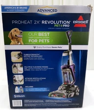 BISSELL 3586 Pro Heat 2X Revolution Pet Pro Full-Size Carpet Cleaner Purple