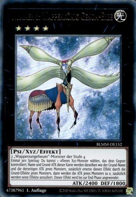 Nummer 8: Wappenkönig Genom-Erbe BLMM-DE152 Ultra Rare Yugioh Karte Deutsch