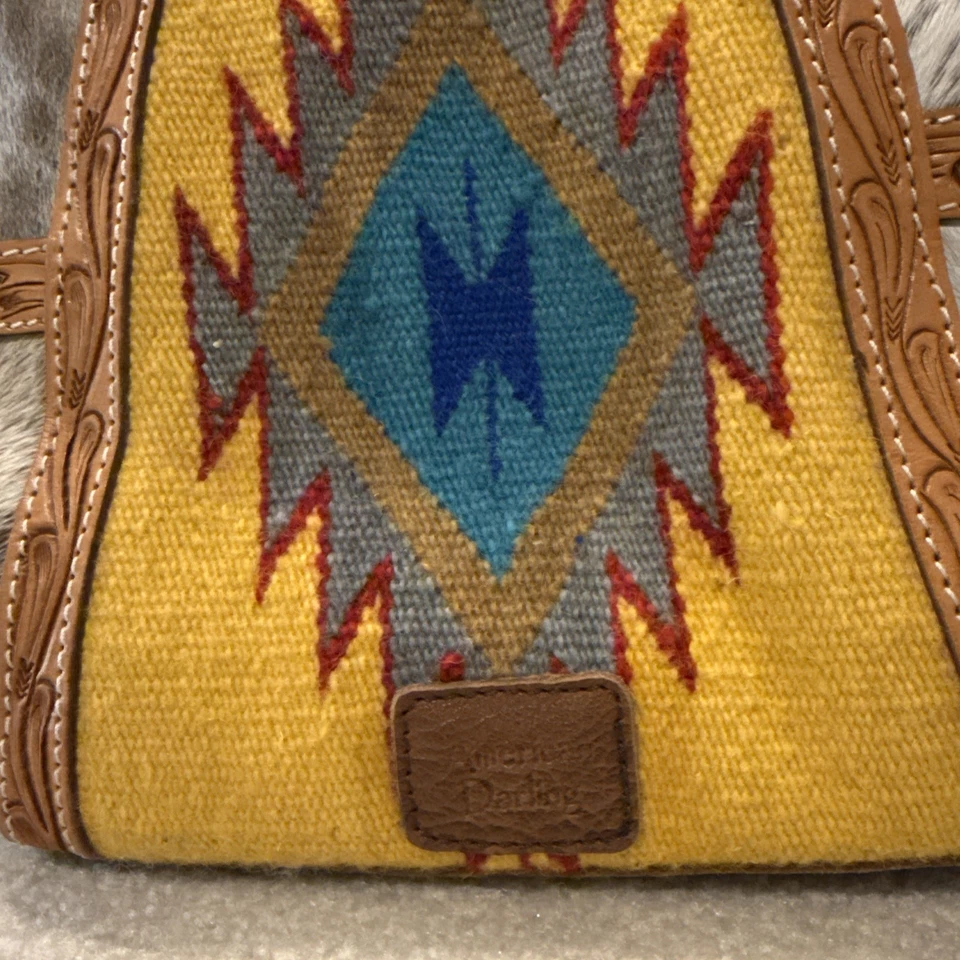 American Darling Leather Tote Purse Western Handbag ADBG617B w/ Tags Great - Image 3 of 4