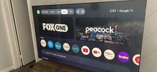 TCL 65in 4K QLED Google TV Smart Flat Screen, HDMI/USB, Black