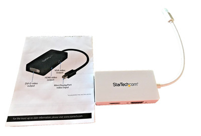 StarTech Mini Display Port to HDMI/VGA/DVI Adapter MDP2VGDVHDW NEW