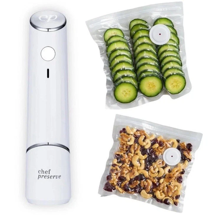 Chef Preserve Vacuum Sealer Portable Wireless Food Storage System 14 Bags
Opens in a new window or t