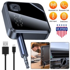 2In1 Bluetooth Audio Adapter Wireless Receiver Transmitter MP3 Player 3.5mm Aux