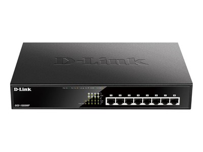 D-Link DGS 1008MP Switch unmanaged rack-installable PoE (140 W) DGS-1008MP
