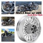 18x5.5 Fat Spoke Rear Wheel Rim CUSH DRIVE for Harley Street Glide 09-25 Chrome