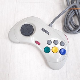 Sega Saturn Console Japanese White System with 2 Controllers & 3 Games HST-3220