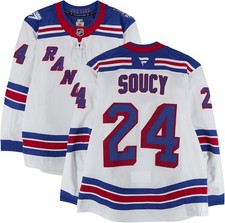 Carson Soucy New York Rangers GU #24 White Set 2 Jersey from the 2025-26 Season