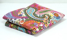 2.5 Yard Indian Screen Printed 100 Cotton Fabric NO TARRIF CHARGES 100 ZK 345