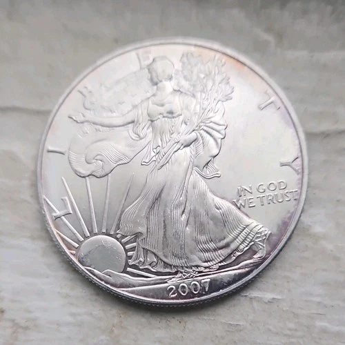 U.S. Mint American Eagle 2007 1 oz Silver Coin .999 Fine