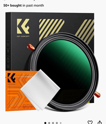 K&F Concept 82mm 2-in-1 Variable ND2-32 + CPL Circular Lens Filter FA701