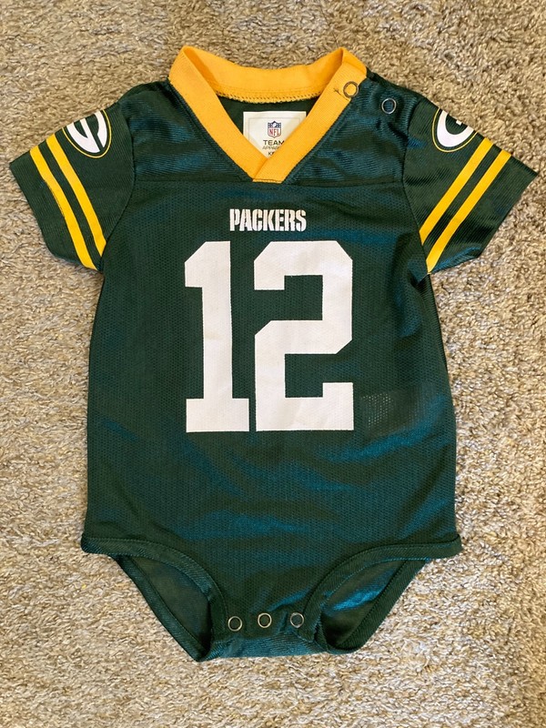 NFL Green Bay Packers Jersey Aaron Rodgers #12 Size Kids 6/9 M Team Apparel