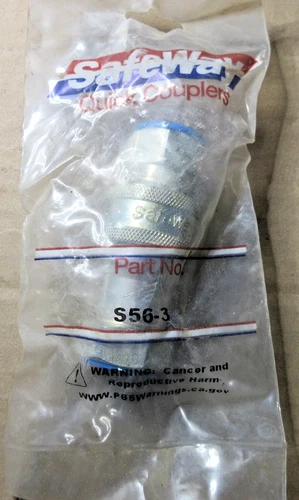 Safeway S56-3 Hydraulic Quick Disconnect Male Female S565-3 S561-3 4500psi