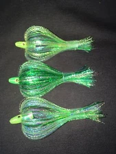 High Percentage Salmon Trolling Flies Flash Bulb Series Pack Of 3- 4” Unrigged