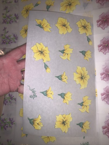 #74 Tattoo Blumen 30 kleine Blätter Wandbild Neu - Bild 5 von 6