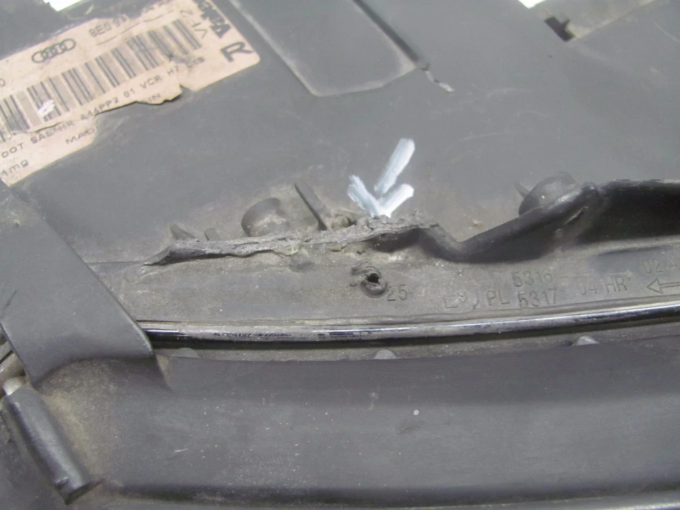 KM510345 02-04 AUDI A4 XENÓN LADO DERECHO FARO LÁMPARA NO FUNCIONA PARA PIEZAS OEM Foto 2 de 4