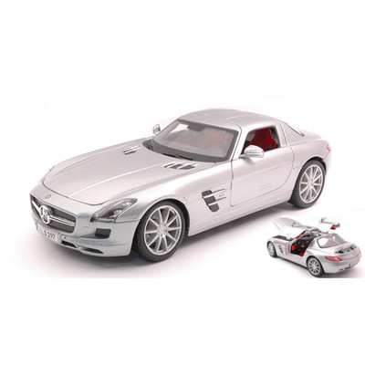MERCEDES SLS COUPE 6.3 AMG (C197) 2012 SILVER 1:18 Maisto Auto Stradali