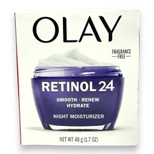 Olay Retinol 24 Night Moisturizer Fragrance-Free 48g/1.7oz. NEW IN BOX