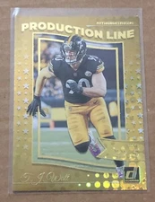 2022 Donruss TJ Watt Production Line Blaster Exclusive Galactic PRD-16 Steelers