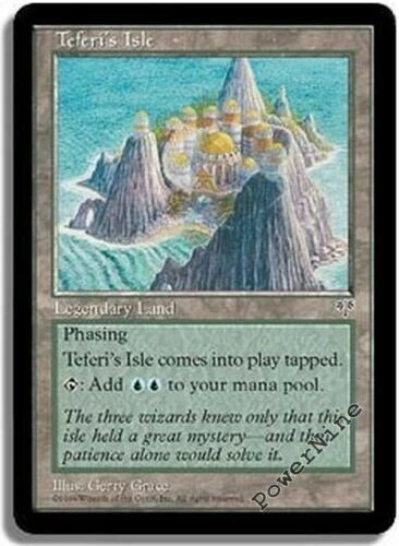 Teferi’s Isle Mirage Vintage Magic The Gathering Reserved List 1996 Awesome Art! - Image 3 of 3