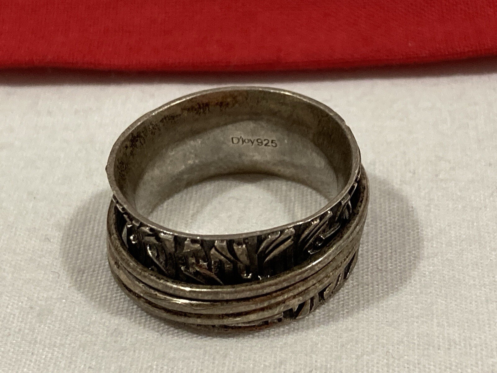 D’Joy Solid Sterling Silver 925 Signed Etched Rai… - image 5