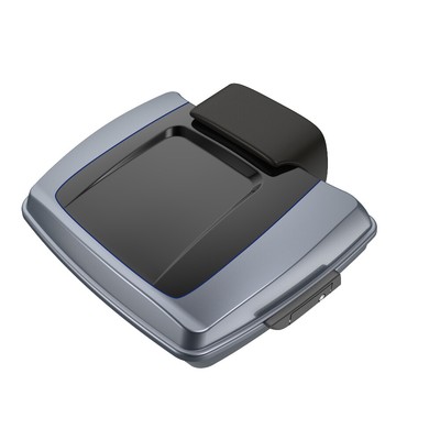 Gauntlet Gray Metallic/Vivid Black 2-Tone Razor Tour Pak Pack For Harley Touring