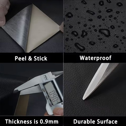 Leather Repair Patch Self-Adhesive Refinisher Cuttable Sofa Repair Patch UK - Picture 9 of 15