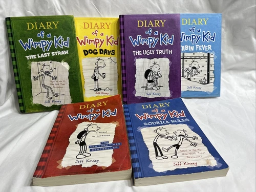 Lot of 6 Diary of a Wimpy Kid Books:1-6; Paperback Hardback Mix