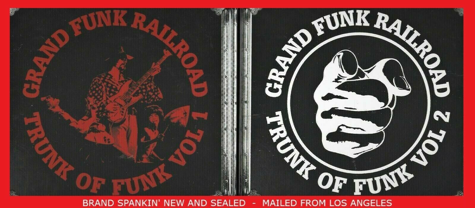 GRAND FUNK RAILROAD  TRUNK OF FUNK  VOL 1 & 2  = 12CD's MailedFrom Los Angeles Darmowa wysyłka, GORĄCE