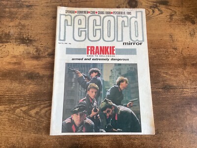 RECORD MIRROR MAGAZINE - 21st April 1984 - Echo & The Bunnymen, Frankie & more.