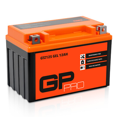 Batterie 12V 12Ah GEL GP-PRO GTZ12S Motorrad ähnl. YTZ12S YTX12A-BS 51120 YTZ14S