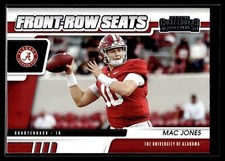 Mac Jones 2021 Panini Contenders Draft Picks Front-Row Seats Card #15