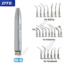 Woodpecker DTE Dental HD-8L Ultrasonic Scaler Tips for Endo Cavity Perio Scaling