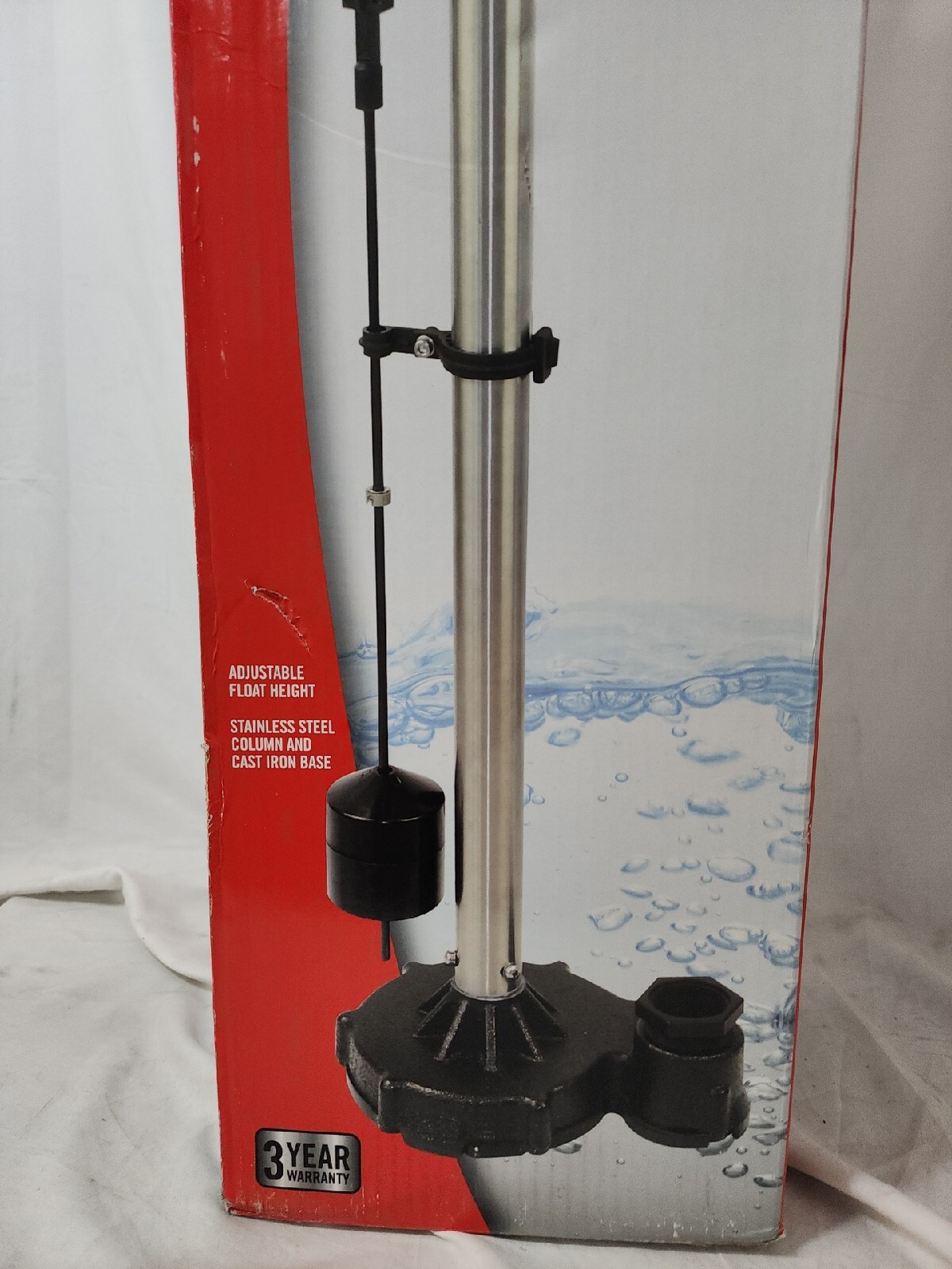 Everbilt 1/2 HP Stainless Steel Pedestal Sump Pump Slt370 for sale