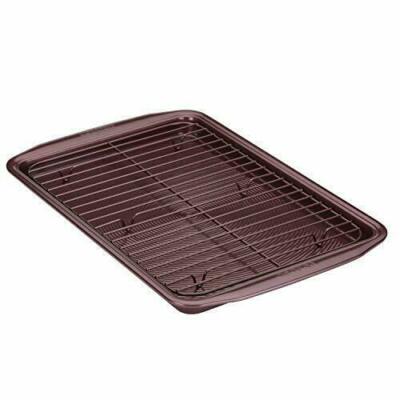 Circulon Nonstick Bakeware Set with Nonstick Cookie Baking Sheet Chocolate Brown