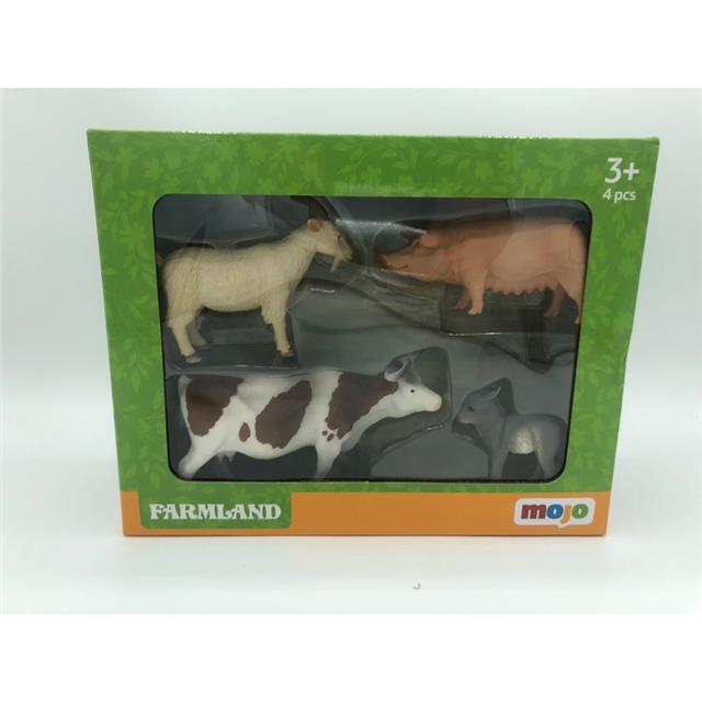 Animal Planet Farmland Starter Set - Cow / Pig / Sheep / Donkey