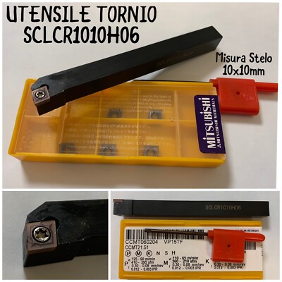 Lathe Tool SCLCR1010H06+N5 Inserts MITSUBISHI CCMT060204..not SANDVIK-ISCAR