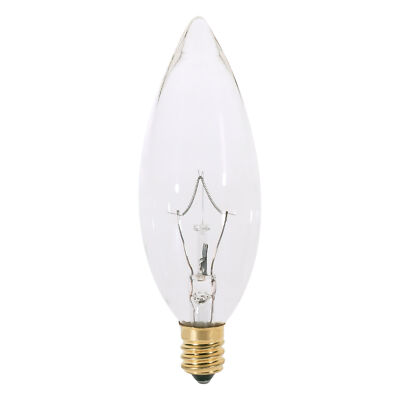 25CTC Chandelier Torpedo Blunt Bulb B10 European E14 25W 120V