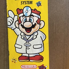 Consola Nintendo NES Tienda Promo RARO Folleto Folleto Sistema Dr. Mario Cubierta