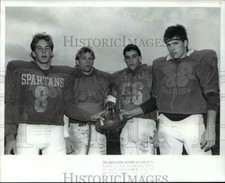 1988 Press Photo Richmond Hts High Varsity Football Captains Anthony Tibaldi