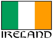 2 x IRELAND FLAG VINYL DECAL GRAPHIC CAR VAN  Imac LAPTOP STICKER 