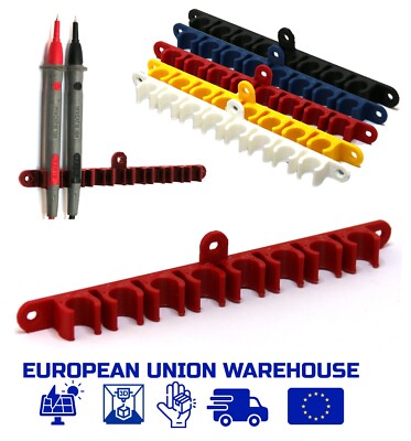 TEST LEAD HOLDER WALL MOUNT RACK PANEL ORGANIZER DISPLAY FOR