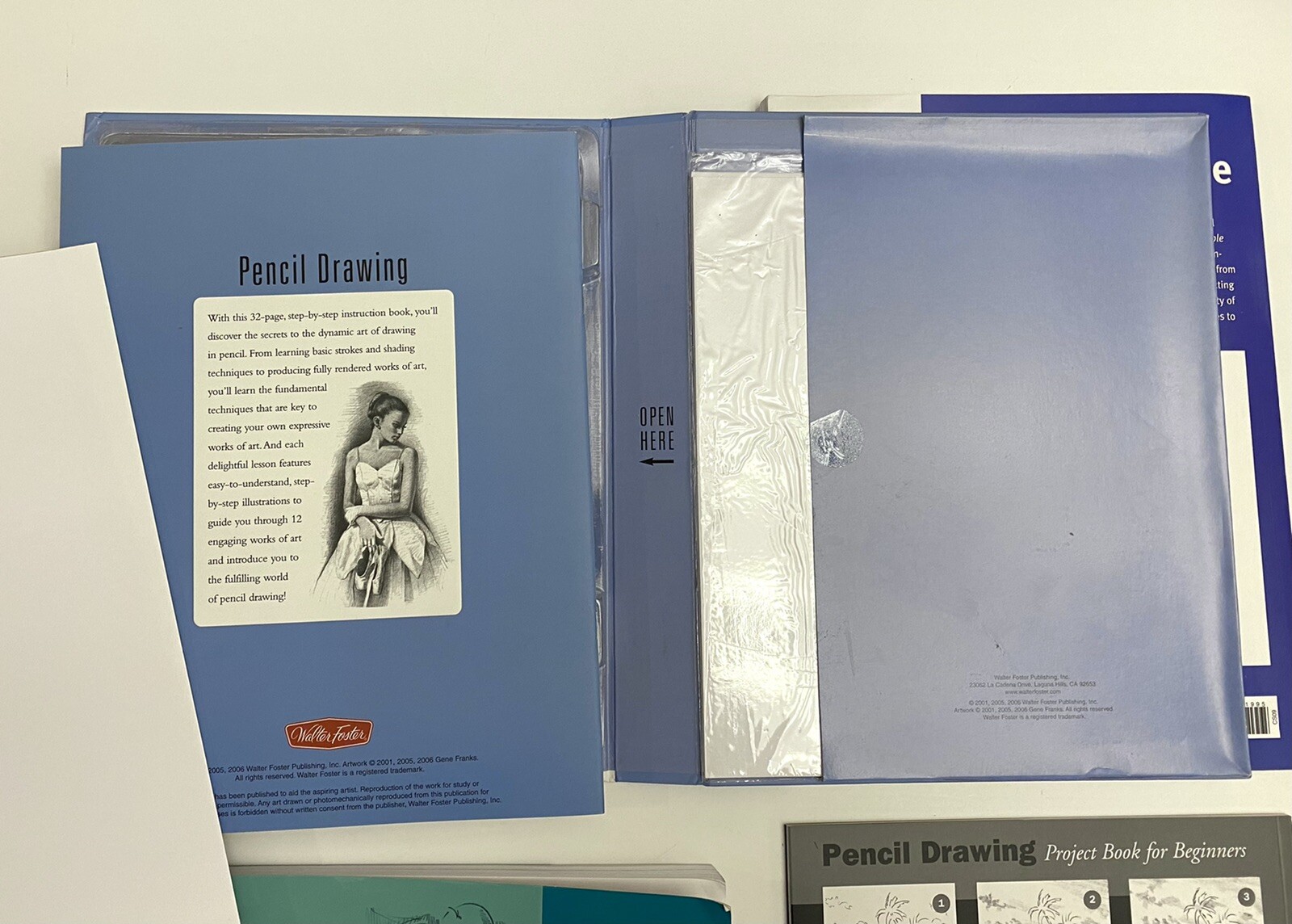 Pencil Drawing Guides by Walter Foster Set of Four Books Plus Pencil Set eBay